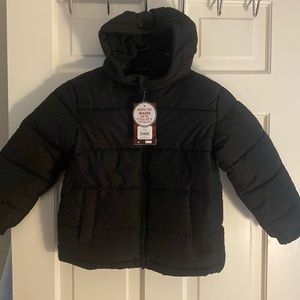 Kids Swiss tech XS 4-5 black puffer jacket
